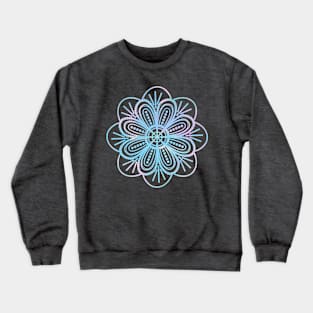 Bright Pastel Dot Mandala Crewneck Sweatshirt